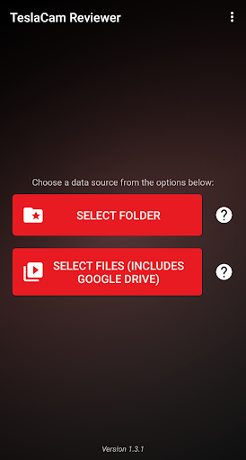 Android application TeslaCam / Sentry Reviewer screenshort