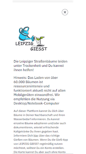 Android application Leipzig gießt screenshort