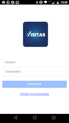 Android application Visitas screenshort