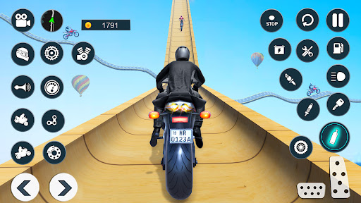 Android application Mega Ramp Stunt Bike Games 3D screenshort