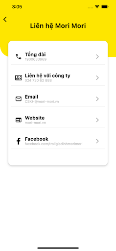 Android application My Mori: App Trợ Lý screenshort