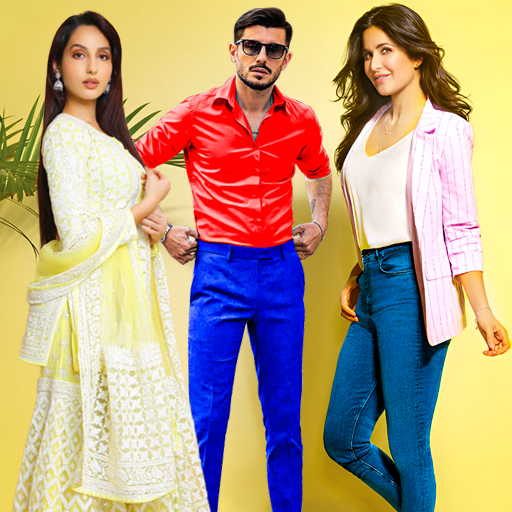 Bollywood actress photo editor logo