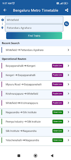 Bangalore Metro : Book Ticket Screen 3
