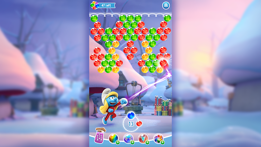 Screenshot 7 Los Pitufos - Bubble Pop Saga android