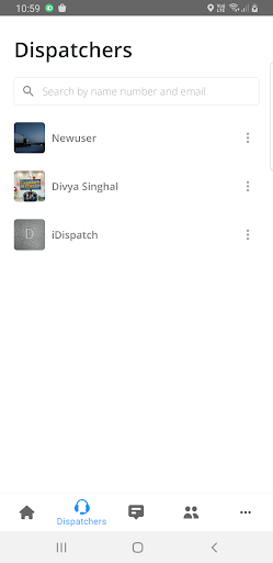 iDispatch - Operator: Work Screen 2