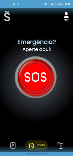 Android application Sempre Alerta SOS screenshort