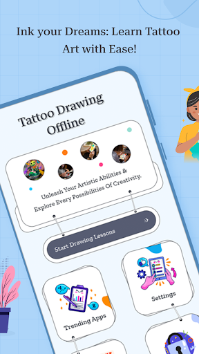 How To Draw Tattoos Offline Screen 2