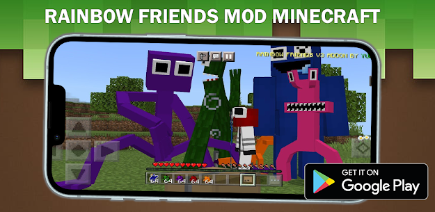 Rainbow Friends for Minecraft Mod Apk Download 4