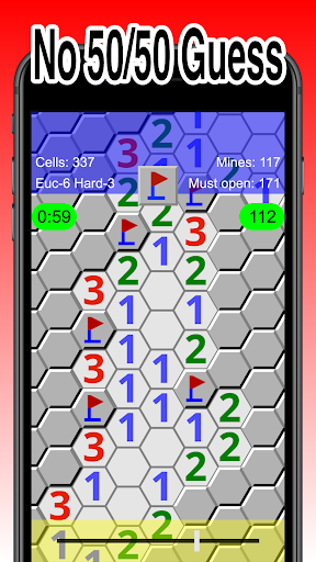 Non-Euclidean Minesweeper Screen 2