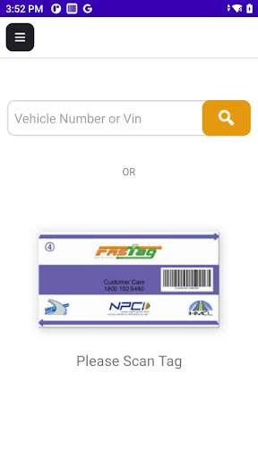 Android application Inplant RFID Scanner screenshort