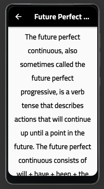 #1. future perfect continuous (Android) di: M.R DELELVOPER