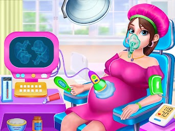 Pregnant Mom & Twin Baby Game