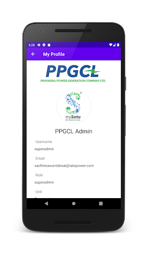 PPGCL Suraksha App Screen 2