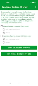 Developer Options Shortcut