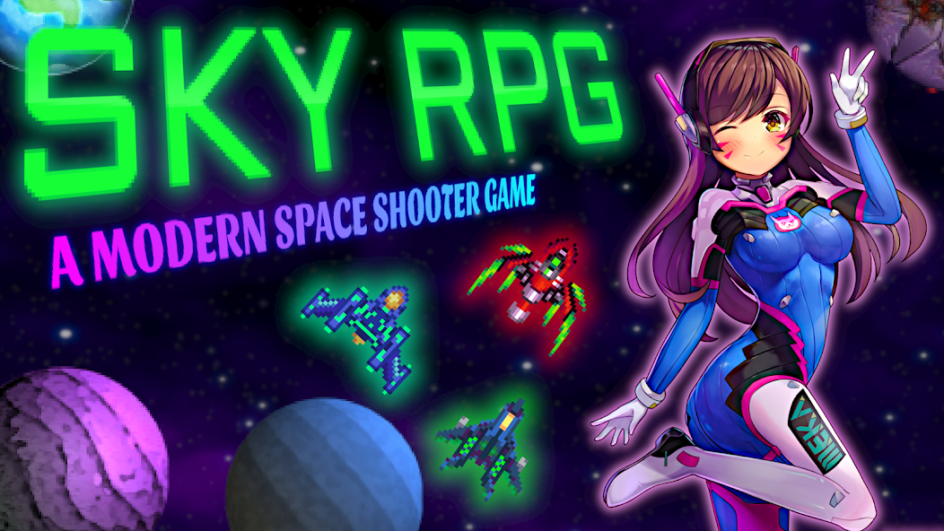 Space Shooter 2022 - Sky RPG‏ 1.5.2 APK + Mod (Unlimited money) إلى عن على ذكري المظهر