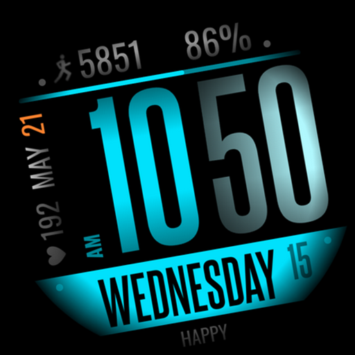 h052 Happy Classic Digital Logo