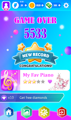 Scary Cartoon Cat Piano Tiles - Screenshot 4