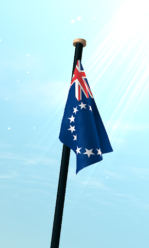 Cook Islands Flag 3D Free Screen 3