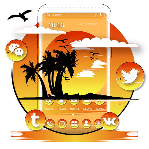 Beautiful Sunset Launcher logo