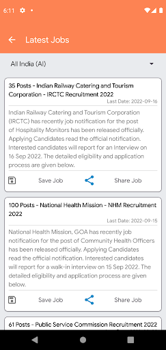 All government Job 2023 Screen 2