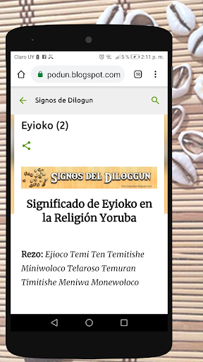 Signos del Diloggun 2.2 APK screenshots 2