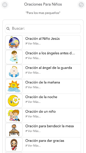 Oraciones Para Niños Screen 3
