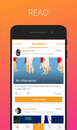 Launchora - Write, Read Storie Screen 2