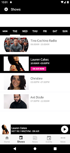 Hot 98.1 Screen 3