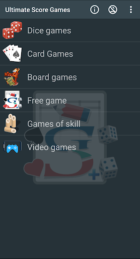 Android application Ultimate Score Games screenshort