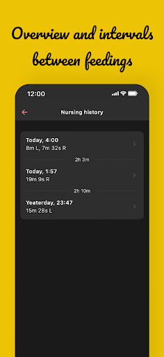 Papú! Baby feeding side timer screenshot 3