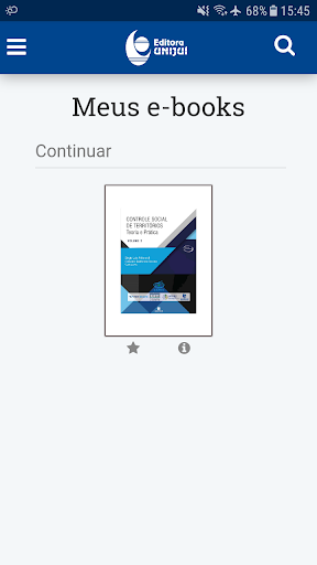 Android application e-book Editora Unijuí Reader screenshort