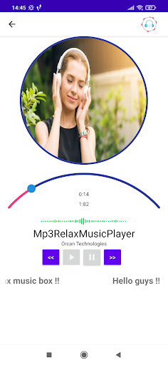 Android application Relax Music Box App. screenshort