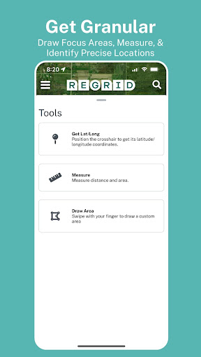 Screenshot of The Regrid Property App