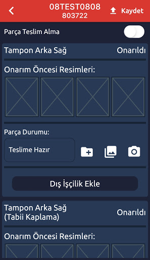 RS Mobil Parça Takip Screen 3