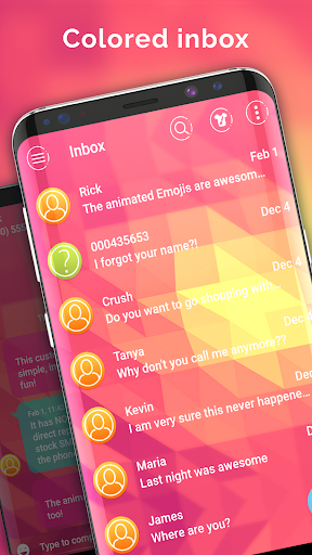 Android application Messenger color changer screenshort
