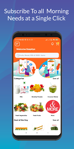 Android application Easykiya Online Puja Flowers screenshort