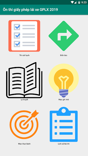 Android application GPLX 2019 screenshort