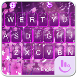 Live Purple Flower Rain Keyboard Theme icon