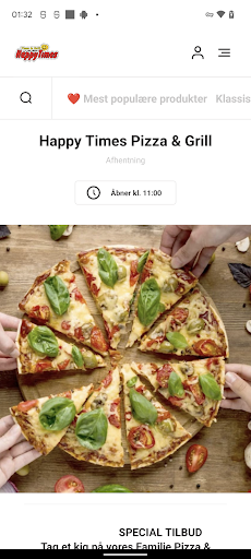 Android application Happy Times Pizza & Grill screenshort