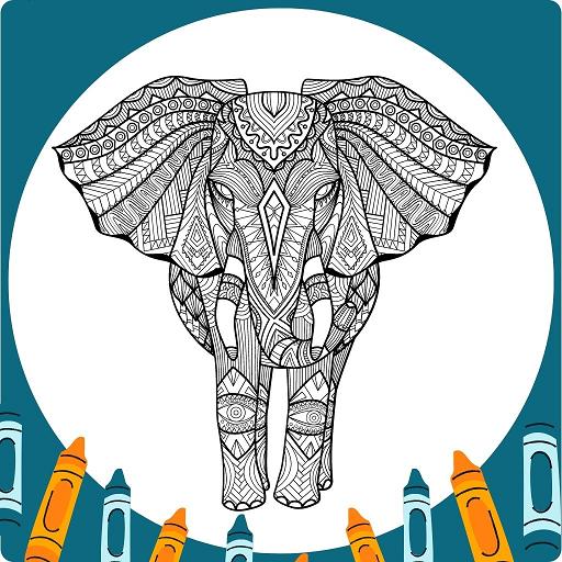 Elephant Mandala Coloring 1.1 Icon