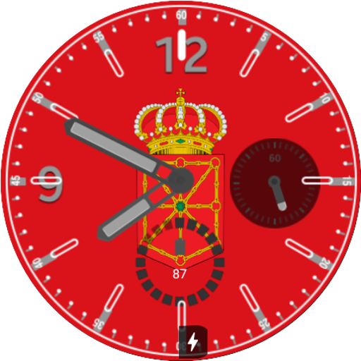 Esfera bandera de Navarra logo