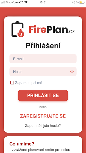 Android application FirePlan screenshort