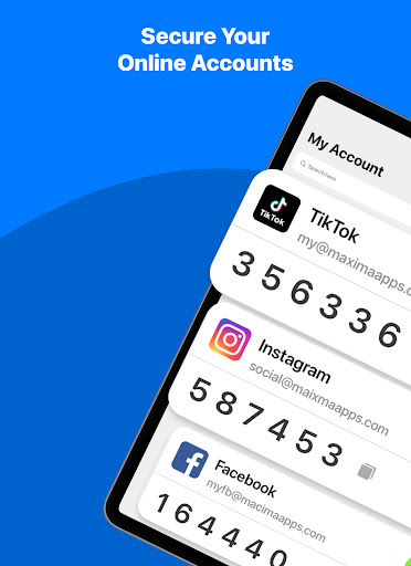 Screenshot of Authenticator App