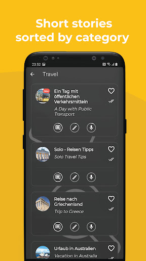 Learn German: Read and Listen Screen 2