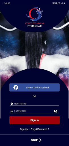 Android application Ocean Fitness Application screenshort