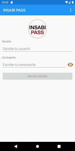 Android application INSABI PASS screenshort