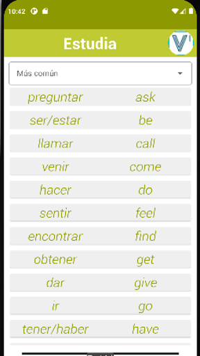 Práctica Verbos Inglés Screen 3
