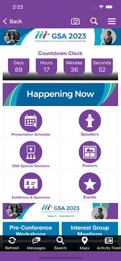 GSA Events Screen 2