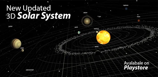 Solar System 3D Space Planets