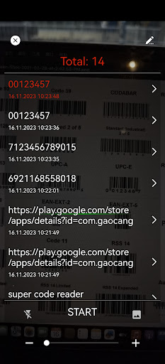 Screenshot of Super CodeReader